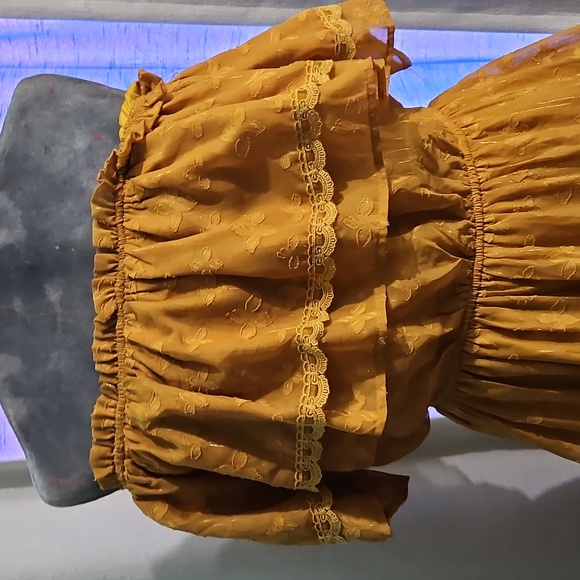 AEOM  Mustard High Low Dress - Picture 7 of 8